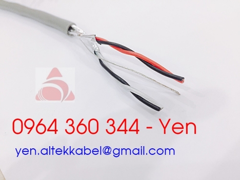 Cáp tín hiệu vặn xoắn Altek Kabel Al Foil (1x2x0.5mm2)