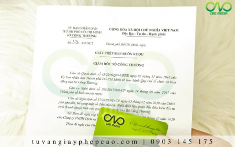 C.A.O Media hướng dẫn doanh nghiệp làm giấy phép bán buôn rượu ngâm mới nhất 2021