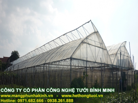 Thiết kế hệ thống kỹ thuật nhà lưới, nhà lưới trồng dưa lưới, nhà lưới nhà kính, nhà lưới giá rẻ