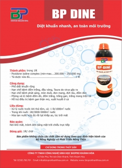 Cung cấp diệt khuẩn iodine 30% cực mạnh, điều trị bệnh gan thận mủ, xuất huyết ở cá