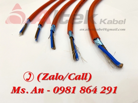 Dây cáp chống cháy 2 lõi 2x1.0/2x1.5/2x2.5mm2 + Al + E, tiêu chuẩn CE
