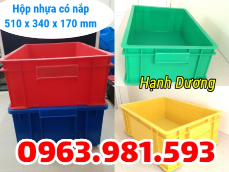 Hộp nhựa có nắp B4, thùng nhựa cơ khí