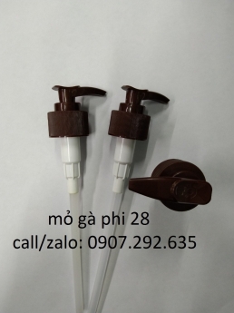 mỏ gà phi28 chất liệu nhựa hdpe,pet,pp ngành dượcphẩm sẵn