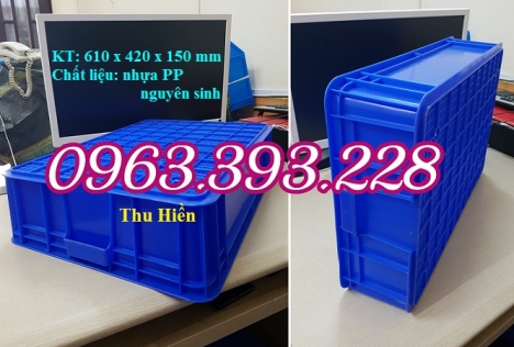 Thùng nhựa đặc có nắp tại Hà Nội, Khay nhựa cao 15 HS007