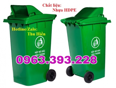 Thùng rác công cộng, Thùng rác nhựa nắp hở có bánh xe