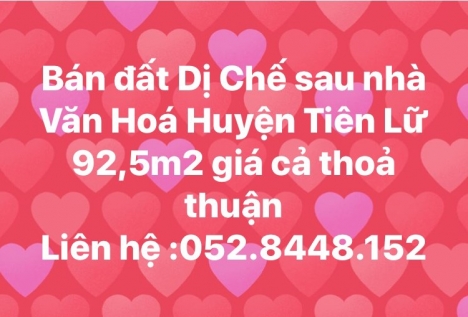 2 lô đất nền có sổ phố giác tiên lữ 68