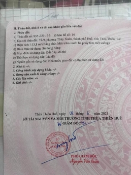 Đất thành phố Huế siêu đầu tư!