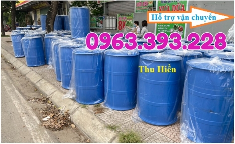 Thùng phuy nhựa nắp kín, Thùng phuy nhựa có 2 nắp nhỏ