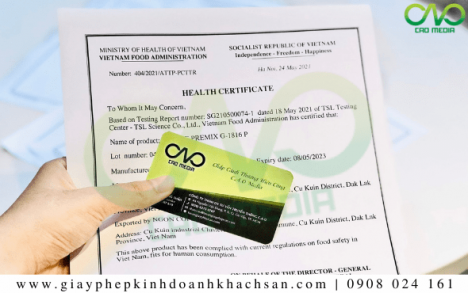 Tư vấn xin giấy chứng nhận Health Certificate bánh bao xá xíu
