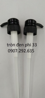 vòi phun tròn đen phi 33 chuyên dùng sẵn