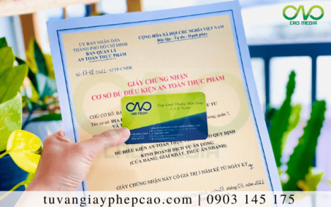 Thời gian hiệu lực của giấy phép an toàn thực phẩm cho cơ sở sản xuất bánh mì chuối