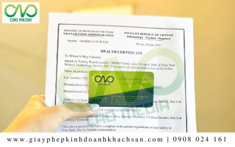 Thủ tục xin giấy Health Certificate sản phẩm bột năng