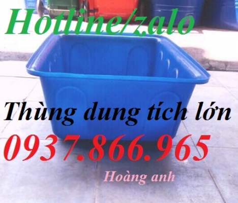 Cung cấp các loại thùng nhựa hình chữ nhật, thùng nhựa dung tích lớn, thùng nhựa trồng rau sạch, thù