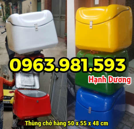 Thùng ship hàng cỡ trung, thùng chở hàng sau xe máy