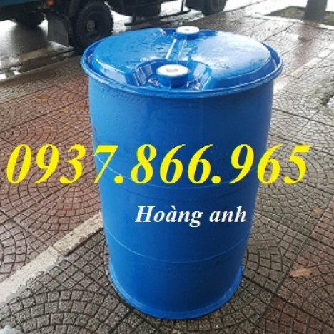 Phuy nhựa mới tại Miền Bắc, thùng phuy có 2 nắp bên trên, thùng phuy, phuy nhựa cũ