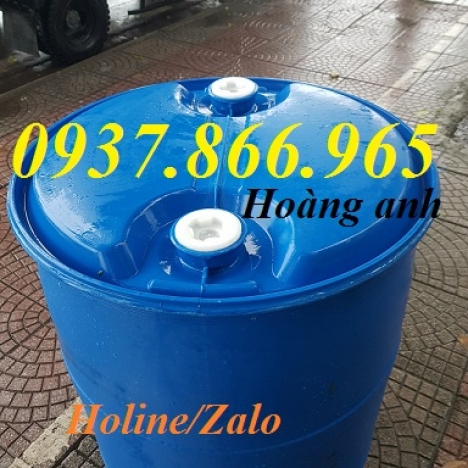 Phuy nhựa mới tại Miền Bắc, thùng phuy có 2 nắp bên trên, thùng phuy, phuy nhựa cũ