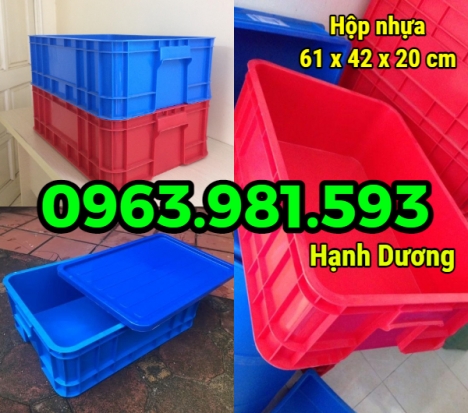 Sóng nhựa B1, thùng nhựa đặc, hộp nhựa có nắp