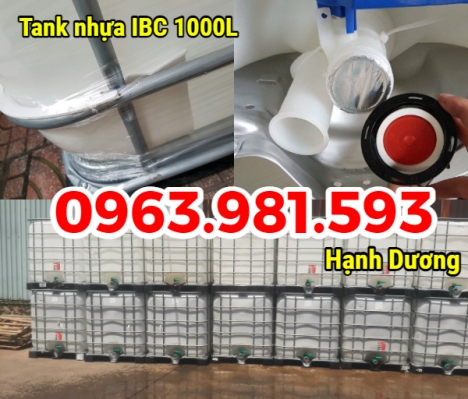 Bồn nhựa nuôi cá, tank IBC 1000L