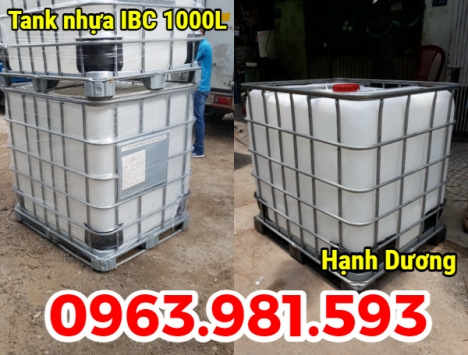 Bồn nhựa nuôi cá, tank IBC 1000L