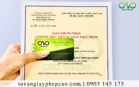 Xin giấy phép an toàn thực phẩm cơ sở bánh mì bí ngô