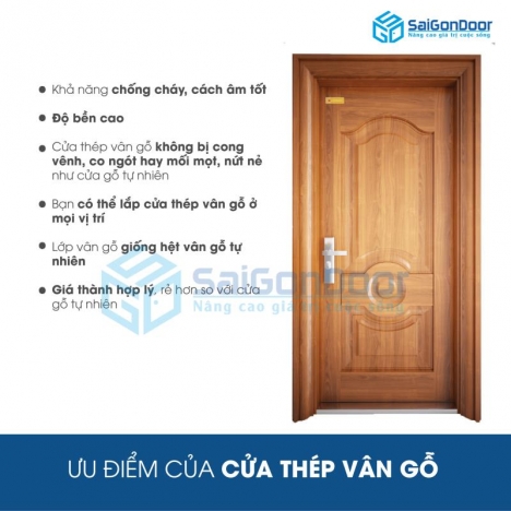 Cung cấp lắp đặt cửa thép chống cháy vân gỗ bền đẹp