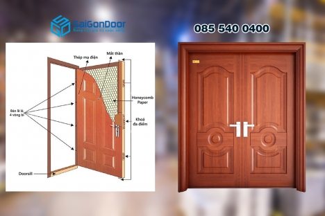 Cung cấp lắp đặt cửa thép chống cháy vân gỗ bền đẹp
