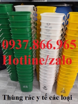 Sản xuất thùng rác nhựa công nghiệp, thùng rác y tế, thùng rác có nắp thùng rác đạp chân