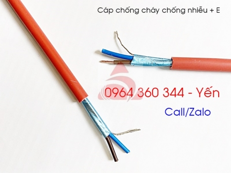 Dây tín hiệu chống cháy 2x1.0, 2x1.5, 2x2.5 + E chống nhiễu