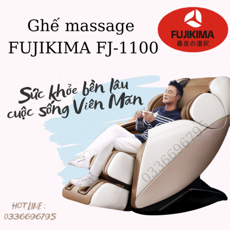 THANH LÝ GHÊ MASSAGE FUJIKIMA FJ-1100PRO ĐIỀU KHIỂN GIỌNG NÓI