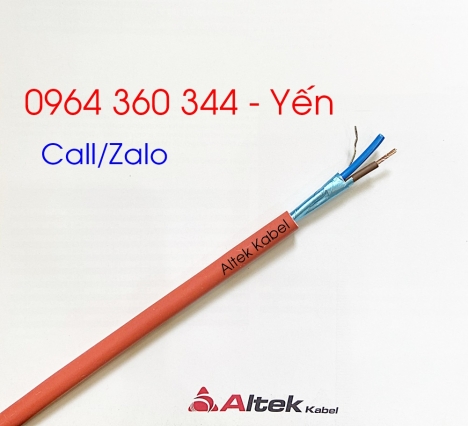 Dây tín hiệu chống cháy 2x1.0, 2x1.5, 2x2.5 + E chống nhiễu
