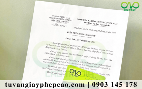 Dịch vụ thực hiện giấy phép bán buôn rượu tại TP.Thủ Đức