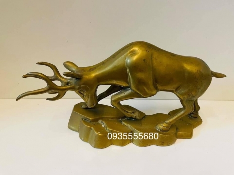 Giao lưu em hươu bằng đồng đúc hàng decor