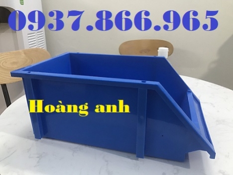 Hộp nhựa đựng đồ kim khí, bán kệ dụng cụ vát 1 đầu, kệ nhựa dùng trong công nghiệp, ke dung cu