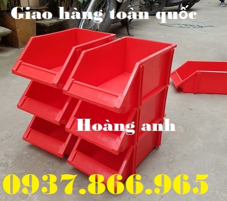 Hộp nhựa đựng đồ kim khí, bán kệ dụng cụ vát 1 đầu, kệ nhựa dùng trong công nghiệp, ke dung cu