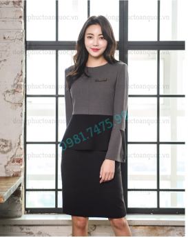 Mẫu đồng phục lễ tân nữ thời trang, thiết kế sang trọng và quyến rũ