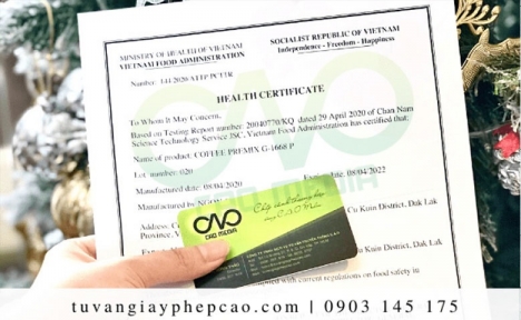 Hướng dẫn xin giấy chứng nhận y tế HC bánh bao xá xíu xuất khẩu