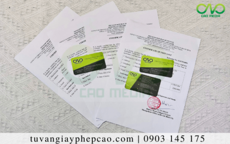 Certificate of free sale cho bánh bao chỉ xuất khẩu