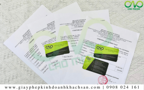 Giấy phép Certificate of free sale bánh bao than tre