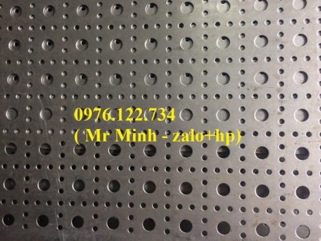 TÔN  ĐỘT LỖ TRÒN, Tôn mạ kẽm chấn gấp theo yêu cầu