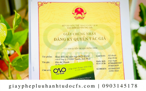 Giấy chứng nhận đăng ký bản quyền tác giả cho logo bánh trung thu 