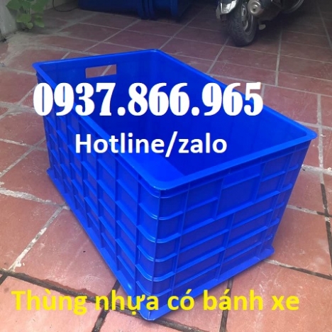Sản xuất thùng nhựa có bánh xe có nắp đậy, thùng nhựa bít giá rẻ, thùng nhựa công nghiệp có bánh xe