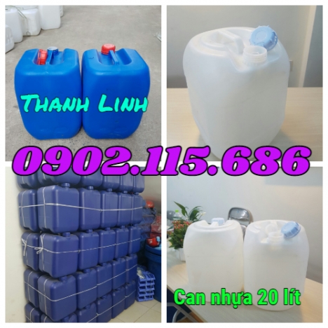 Can nhựa, can nhựa HDPE nguyên sinh, can nhựa 20 lít, can 20 lít đựng hóa chất, can nhựa đựng hóa ch