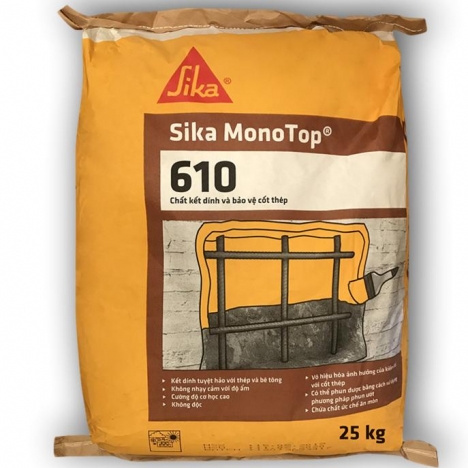 Sika Monotop 610-25Kg Vữa Kết Nối Bảo Vệ Cốt Thép