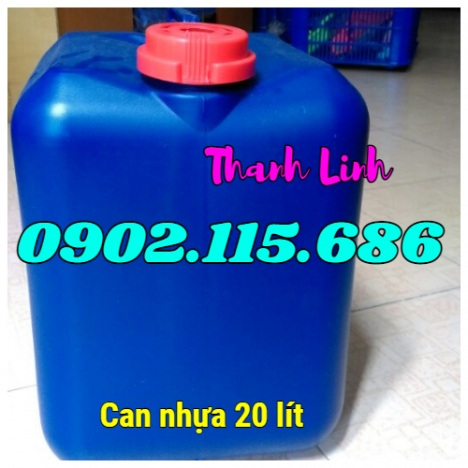 Can nhựa, can nhựa HDPE nguyên sinh, can nhựa 20 lít, can 20 lít đựng hóa chất, can nhựa đựng hóa ch