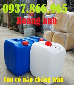 Can nhựa 5 lít,can nhựa hóa chất, can nhựa HDPE 25l đựng hóa chất, can nhựa đựng dung dịch lỏng