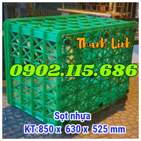 Sọt nhựa có bánh xe, sóng nhựa 8 bánh xe, sọt nhựa công nghiệp,  sọt nhựa kéo hàng,  sọt nhựa có bán
