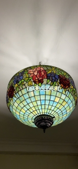 Giao lưu bộ đèn trần tiffany hoa mẫu đơn size lớn