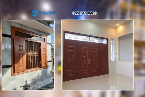 Cửa thép chống cháy vân gỗ thế hệ mới