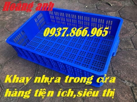 Sóng nhựa rỗng đựng nông sản chế biến, sọt nhựa đựng rau củ trong siêu thị, khay nhựa dùng trong cửa