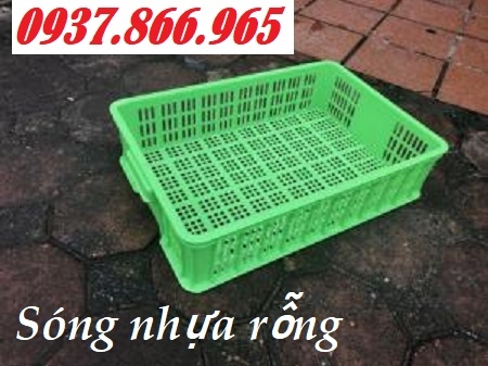 Sóng nhựa rỗng đựng nông sản chế biến, sọt nhựa đựng rau củ trong siêu thị, khay nhựa dùng trong cửa